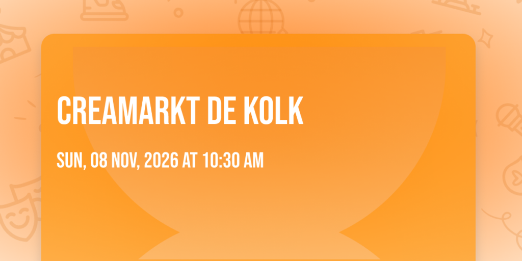 CreaMarkt de Kolk in Lutjewinkel